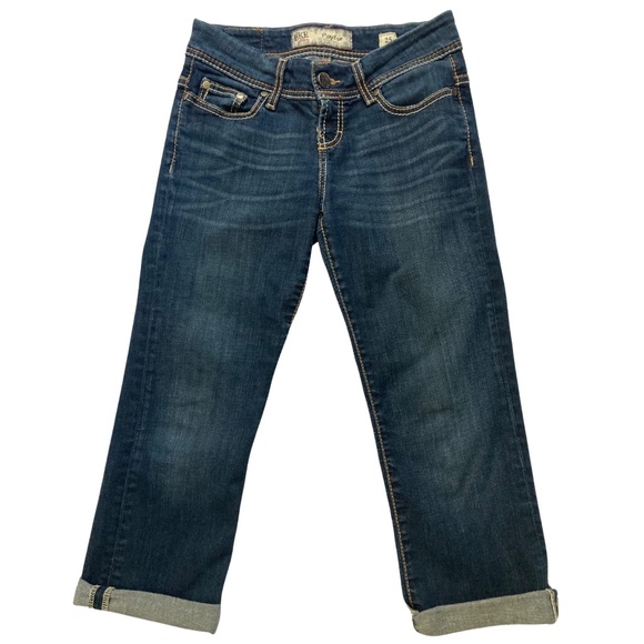 BKE Payton lowrise cropped capris dark wash denim jeans size 25 - Picture 1 of 7